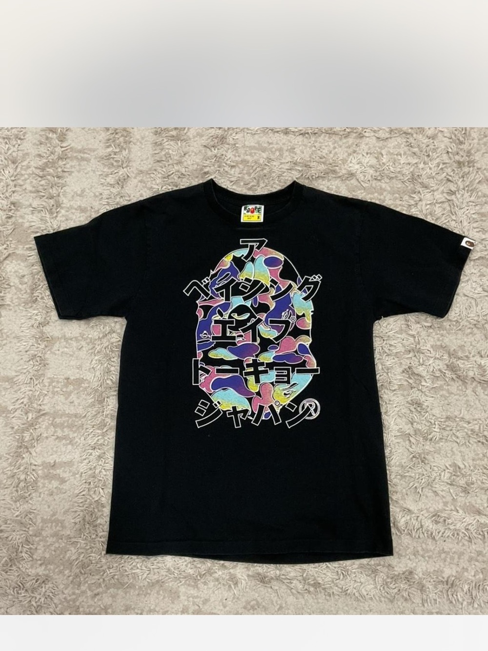 BAPE Black Graphic Logo Tee